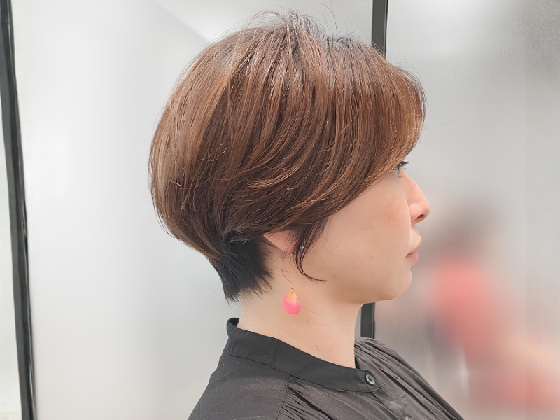 銀座でカットが上手いショート・ボブ特化サロンのお客様実例