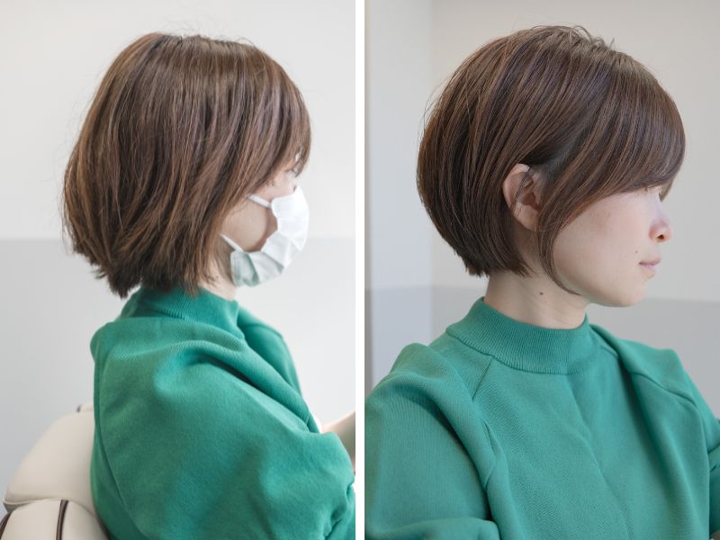 ショートボブにカットしたお客様実例