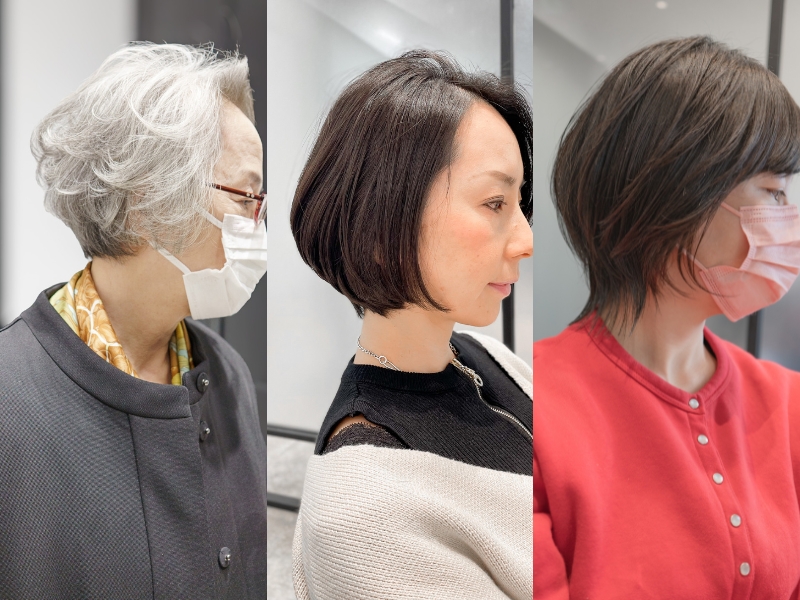 ショートヘアについての参考イメージ